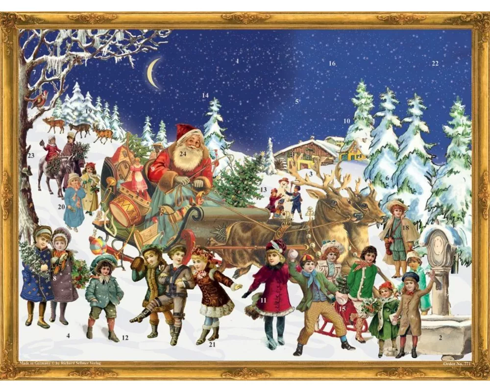 Adventskalender "Nikolaus im Schnee"