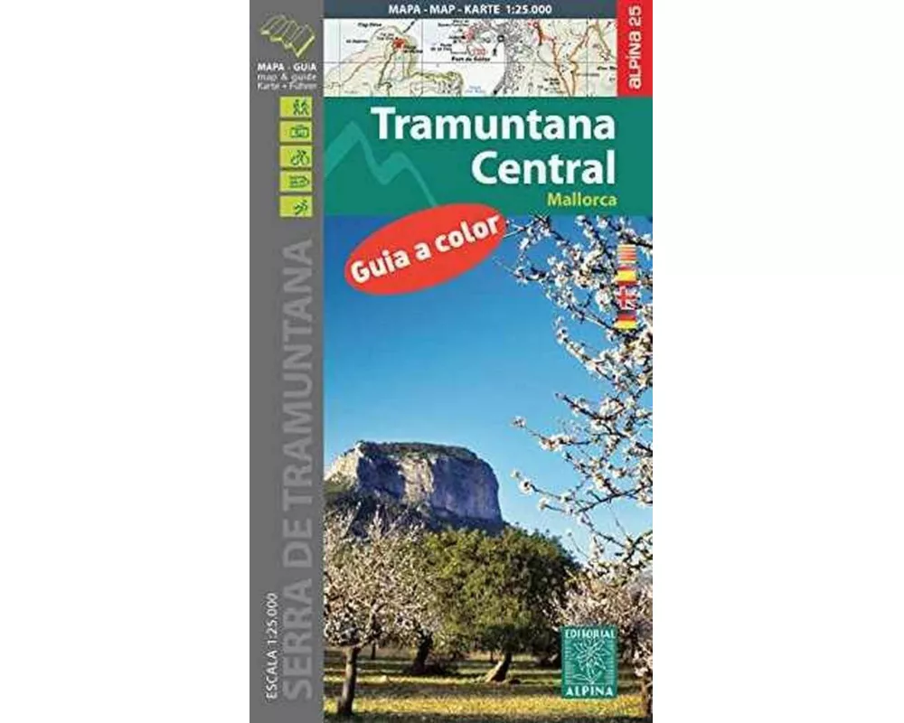 Mallorca -Tramuntana Central GR11 Map and Hiking Guide