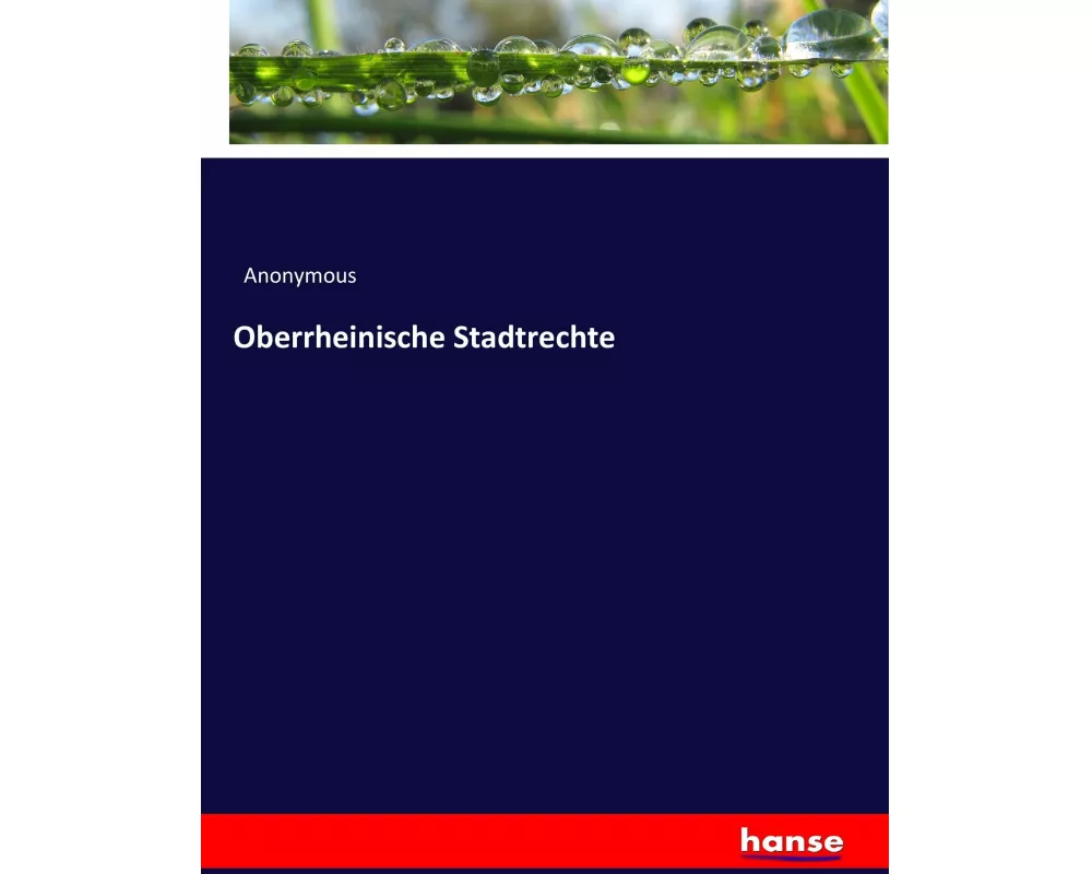 Oberrheinische Stadtrechte
