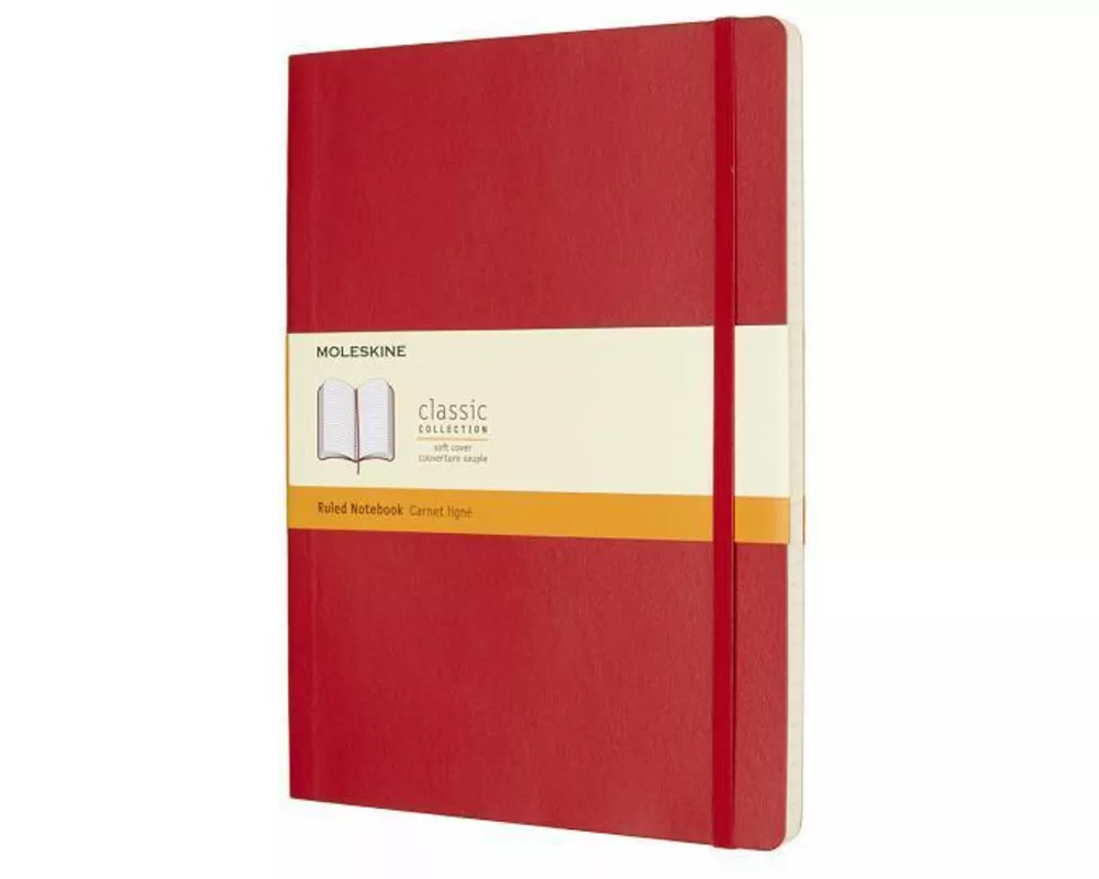 Moleskine Scrlet Red X Lrg Ruld Ntbk Sft
