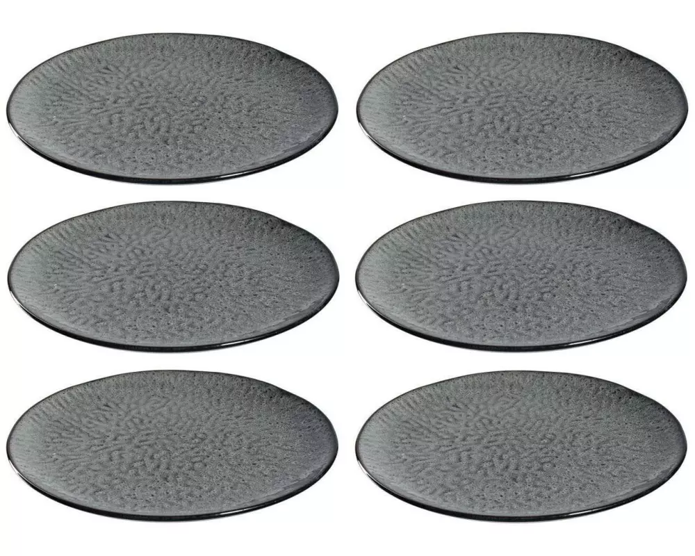 Leonardo Speiseteller Matera Ø 27 cm, 6 Stück, Anthrazit