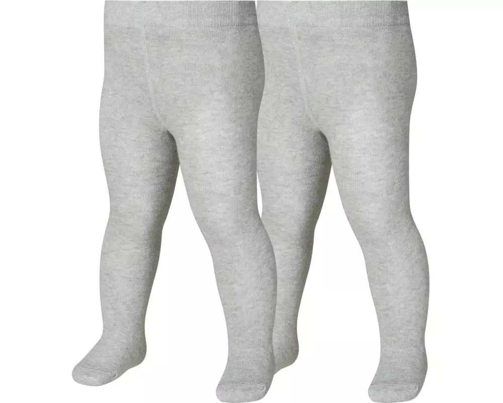 Playshoes Thermo-Strumpfhosen 2er Set Gr. 98/104 Hellgrau