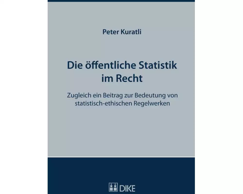Die öffentliche Statistik im Recht