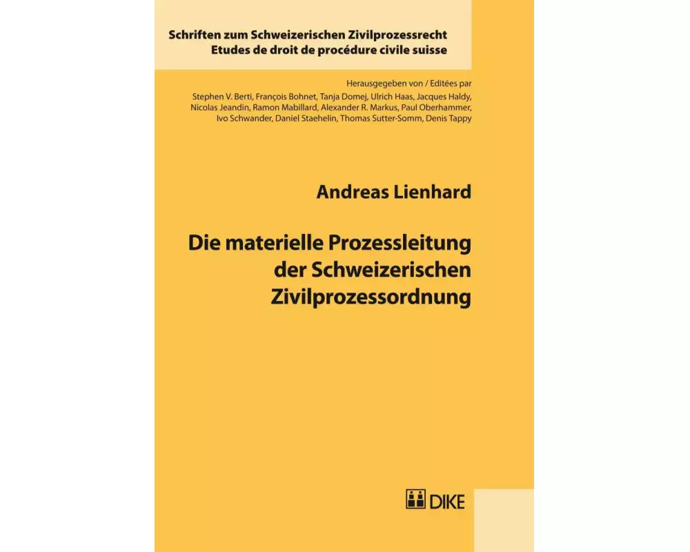Die materielle Prozessleitung der Schweizerischen Zivilprozessordnung