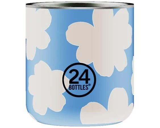 24Bottles Becher Casa 220 ml, 1 Stück, Blau/Weiss