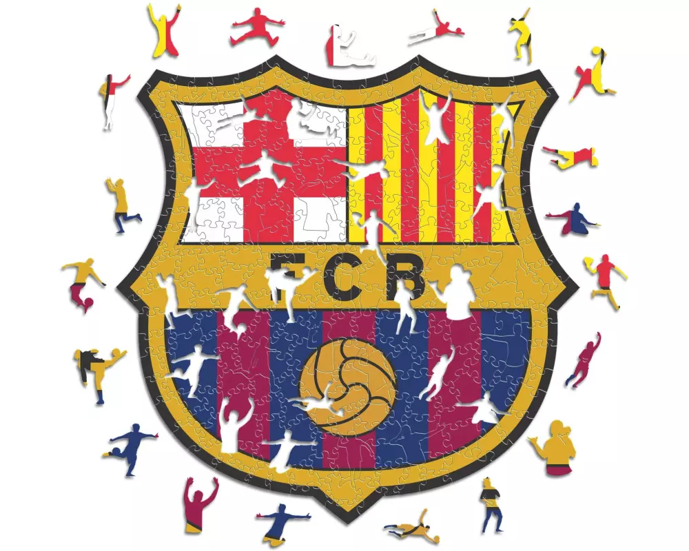 Iconic Puzzle Holz-Puzzle FC Barcelona – Logo