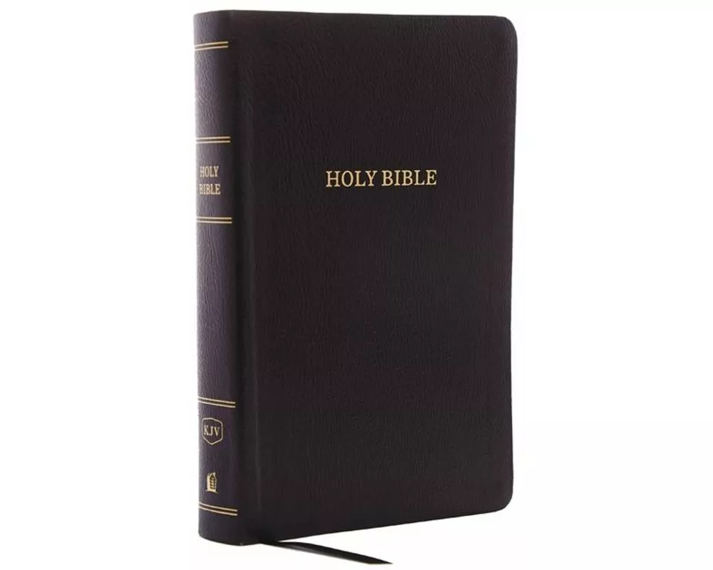 KJV Holy Bible: Personal Size Giant Print with 43,000 Cross References, Black Bonded Leather, Red Letter, Comfort Print: King James Version