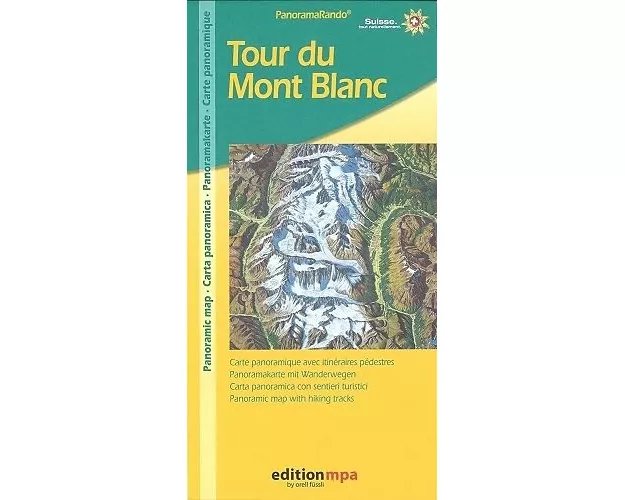 Tour du Mont Blanc Panoramakarte