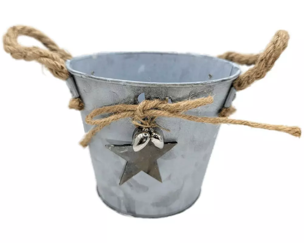 CHALET Weihnachtsdeko 16 x 15 x 12 cm , Silber