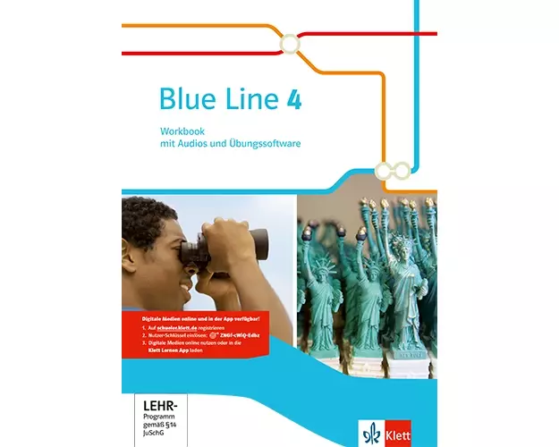 Blue Line. Workbook mit Audios und Übungssoftware 8. Schuljahr. Ausgabe 2014