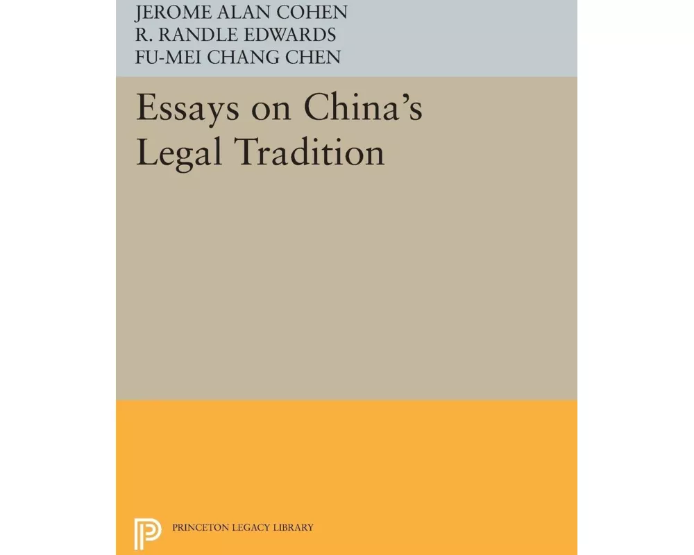 Essays on China's Legal Tradition