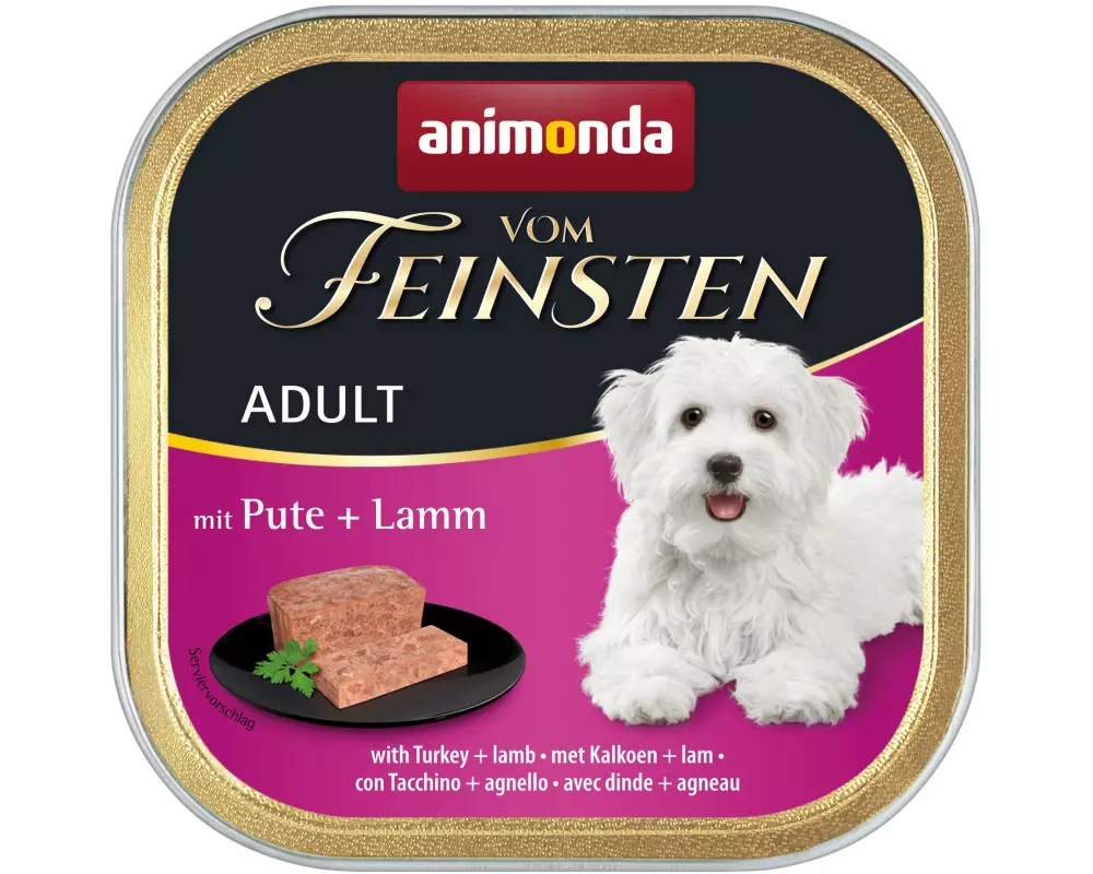 animonda Nassfutter vom Feinsten Pute & Lamm, 150 g