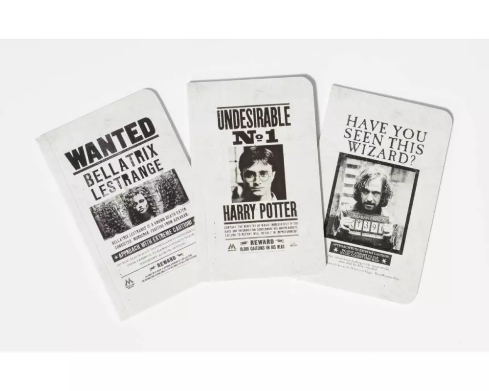 Harry Potter: Wanted Posters Pocket Journal Collection: Set of 3