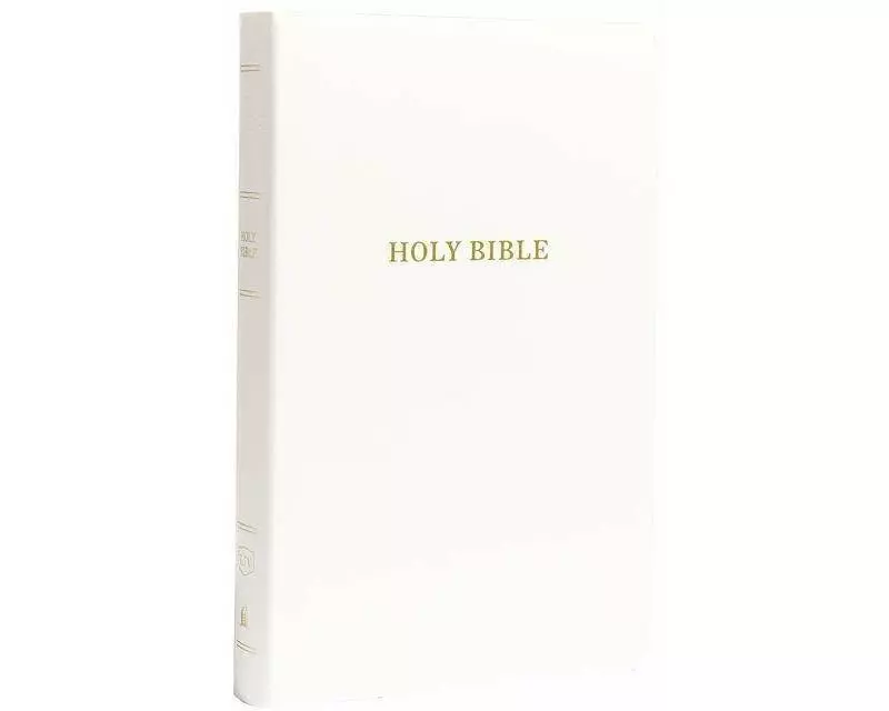 KJV Holy Bible: Gift and Award, White Leather-Look, Red Letter, Comfort Print: King James Version