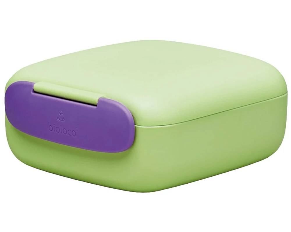 BioLoco Lunchbox Mini square-chit-chat Grün/Lila