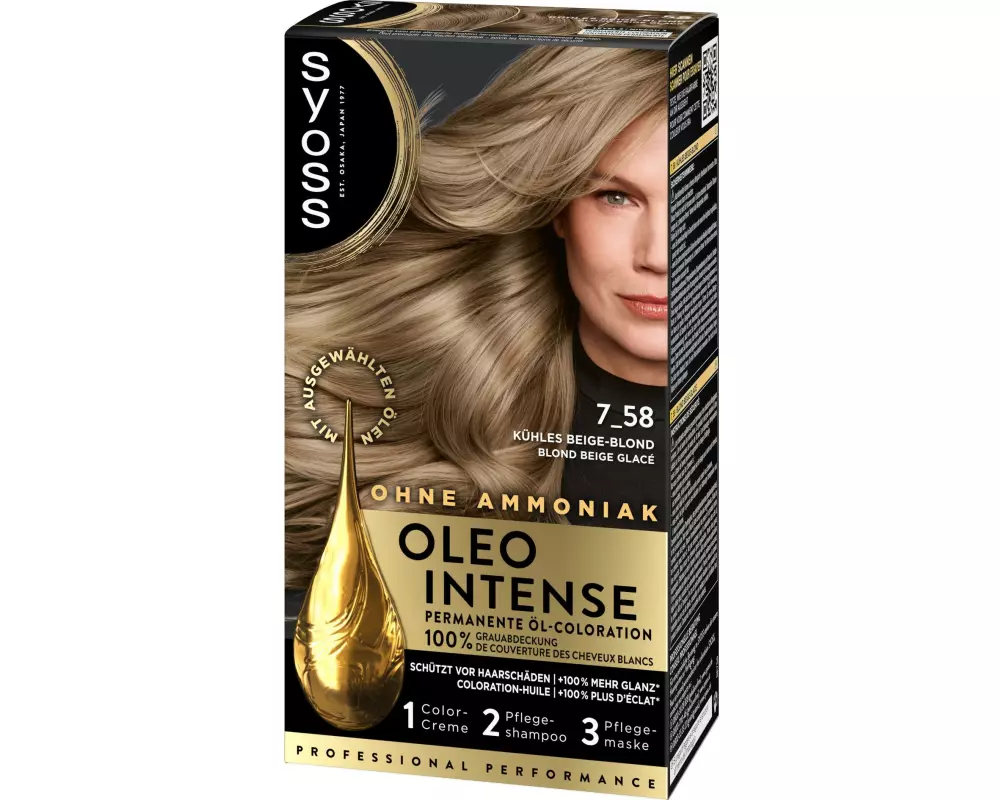 Syoss oleo intense Haarcoloration Oleo Intense 7-58 Kühles Beige Blond