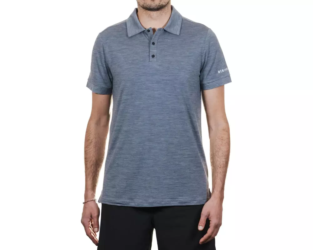 Merino & More Kurzarmshirt Polo XL, Grau