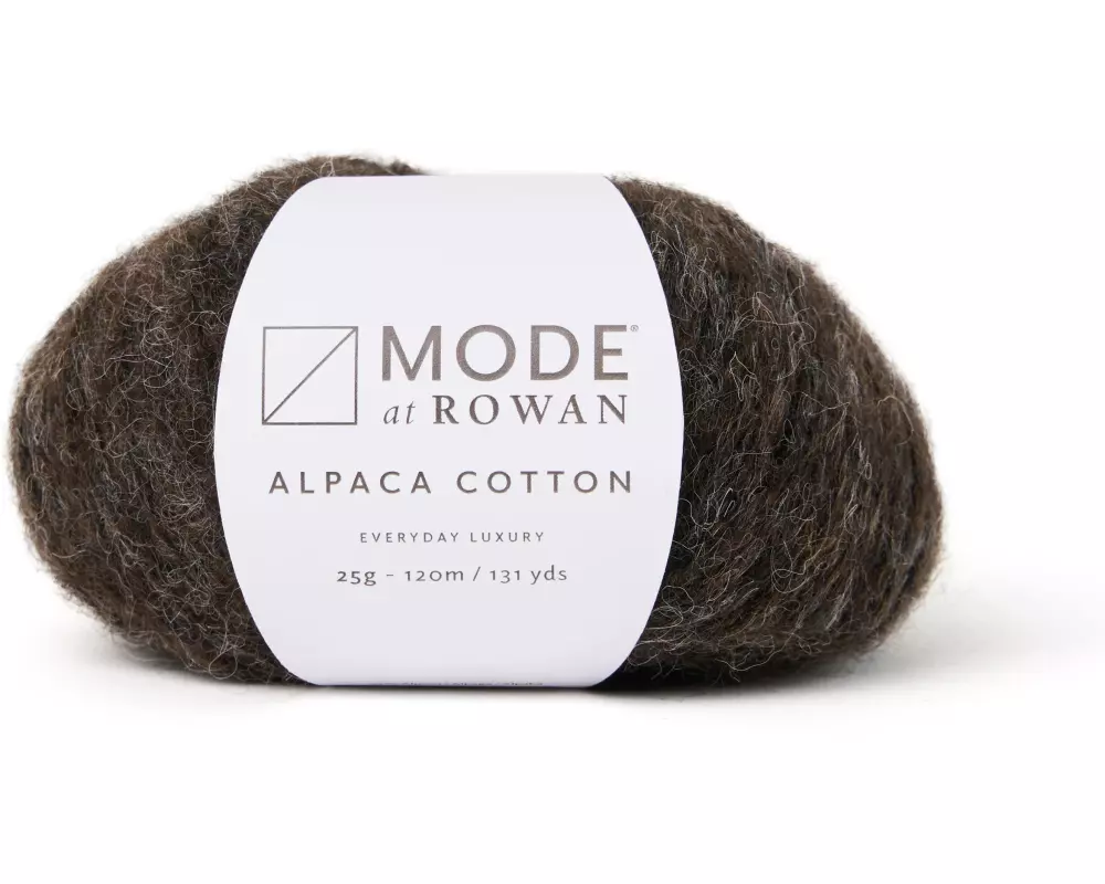 Mode at Rowan Wolle Alpaca Cotton 25 g, 120 m, Grau-Schwarz