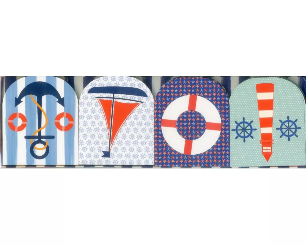Pocket Note Set of 4 Mini-pads: Maritime