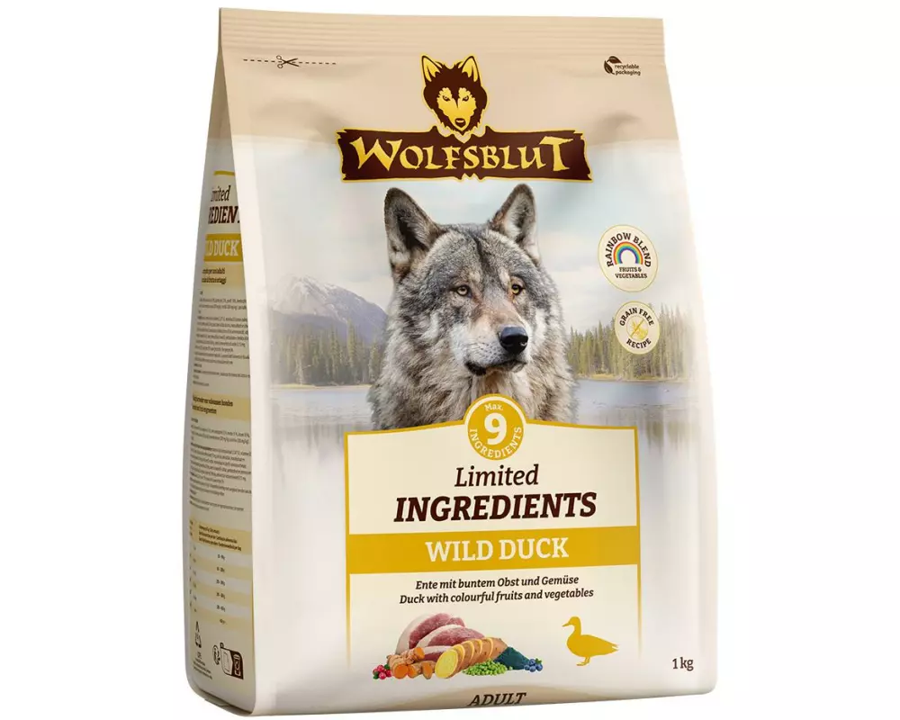 Wolfsblut Trockenfutter Adult Wild Duck 1 kg
