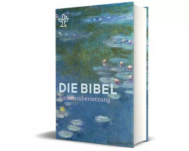Die Bibel mit Umschlagmotiv Seerosen von Claude Monet. Großdruck. Mit Familienchronik