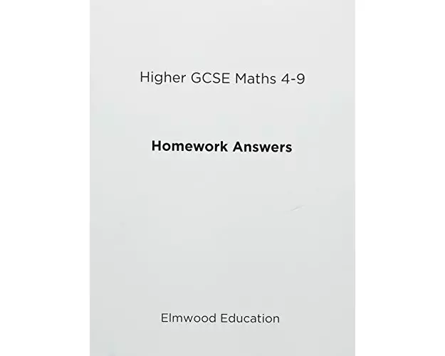 Higher GCSE Maths 4-9 Homework Answers
