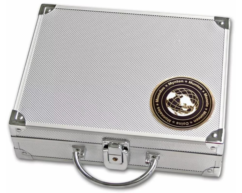 Alu Münzkoffer für verschiedene Münzen