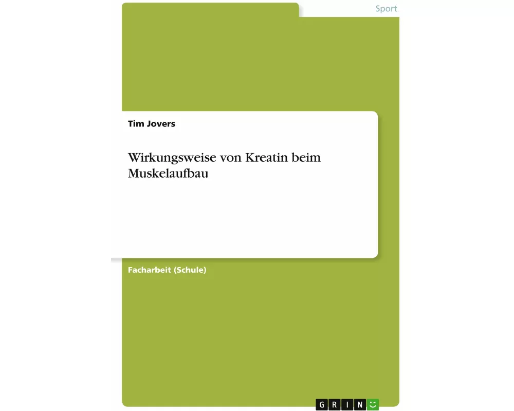 Wirkungsweise von Kreatin beim Muskelaufbau