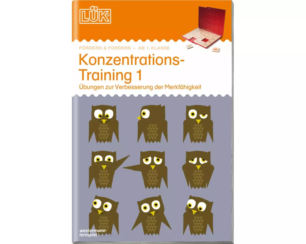LÜK. Konzentrationstraining 1: Übungen zur Verbesserung der Merkfähigkeit