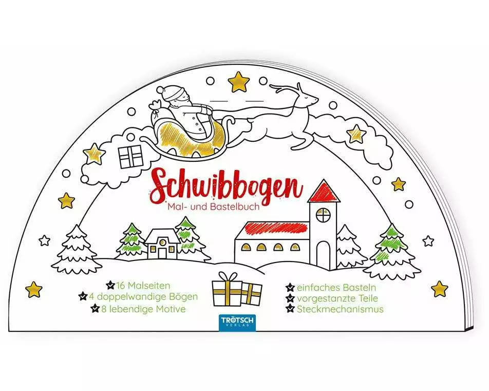 Trötsch Bastelbuch Schwibbogen Mal- und Bastelbuch