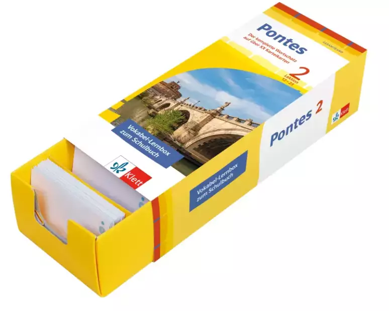 Pontes 2 Gesamtband (ab 2020) - Vokabel-Lernbox zum Schulbuch 2. Lernjahr