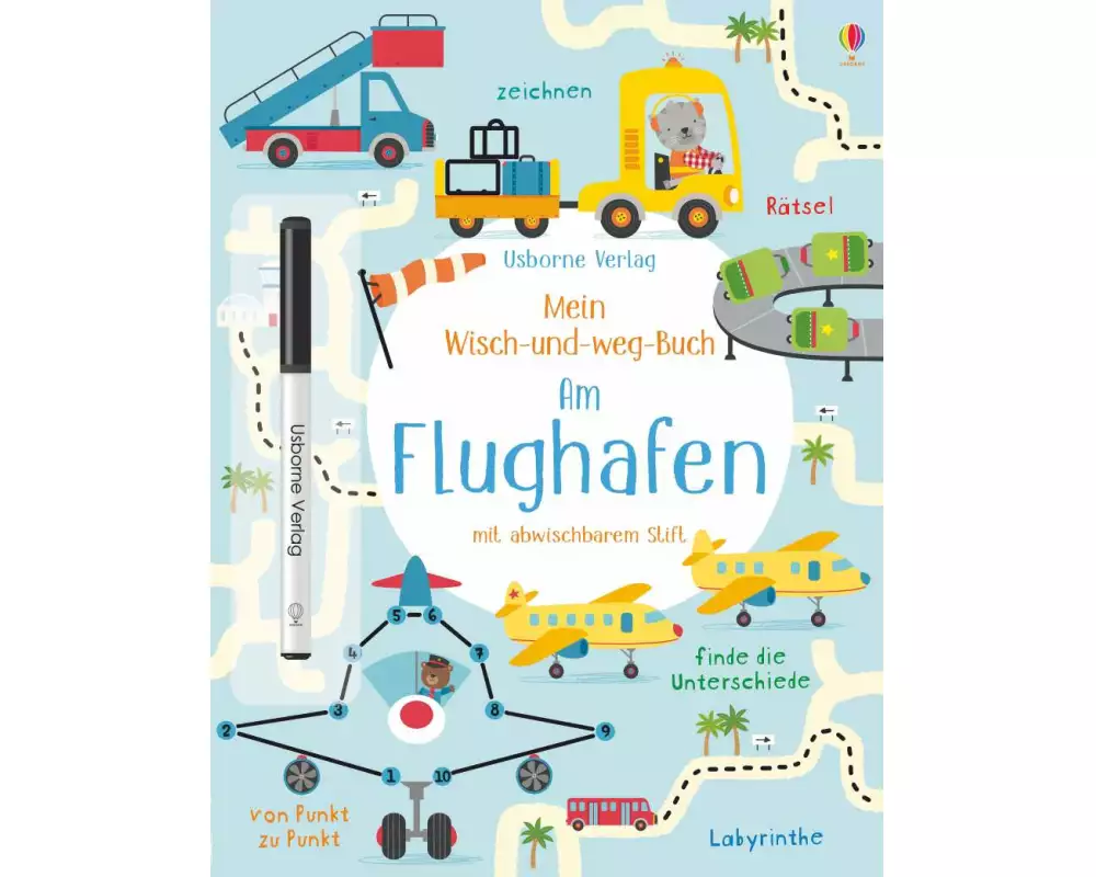 Mein Wisch-und-weg-Buch: Am Flughafen