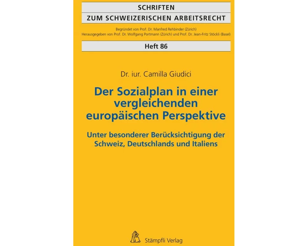 Der Sozialplan in einer vergleichenden europäischen Perspektive