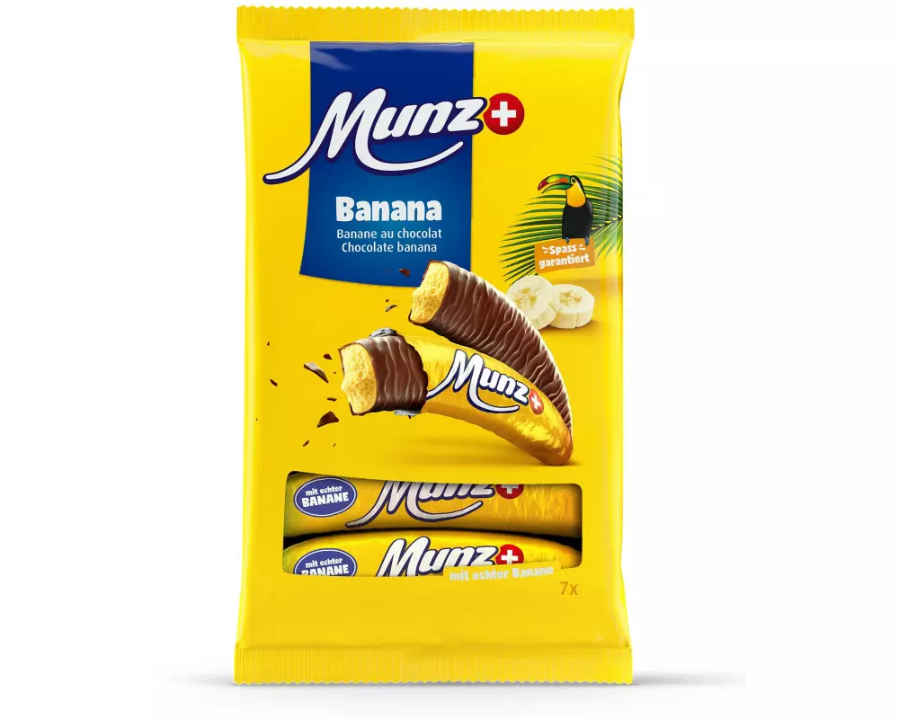 Munz Riegel Banana 7 x 19 g