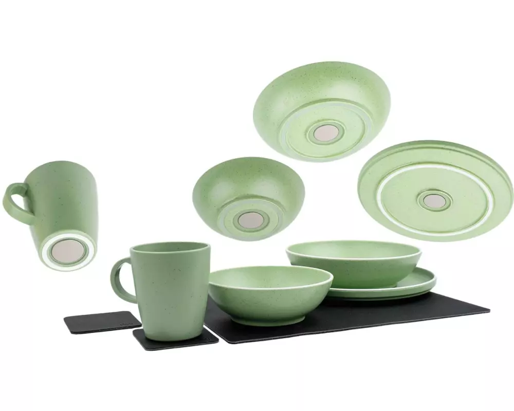 Silwy Magnet-Kunststoff-Geschirrset Dolomit Green