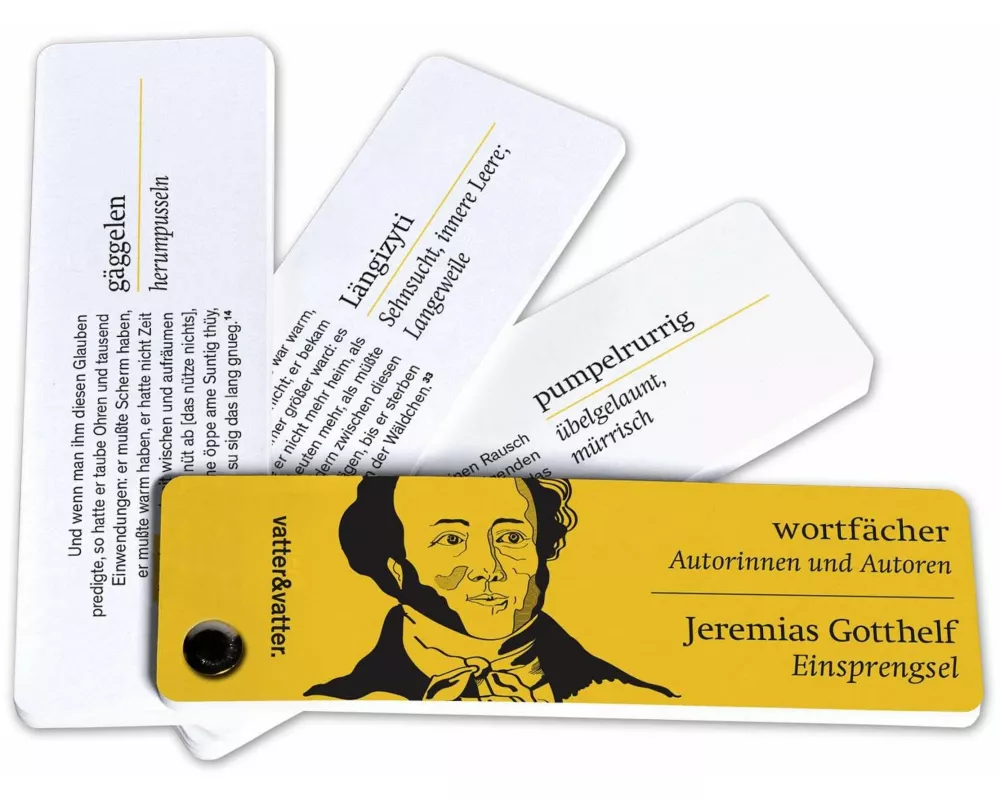 Wortfächer Jeremias Gotthelf