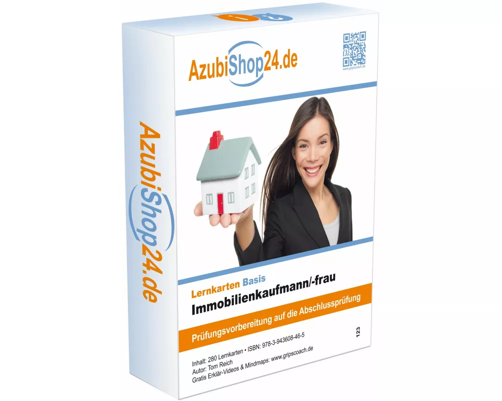 AzubiShop24.de Basis-Lernkarten Immobilienkaufmann-frau