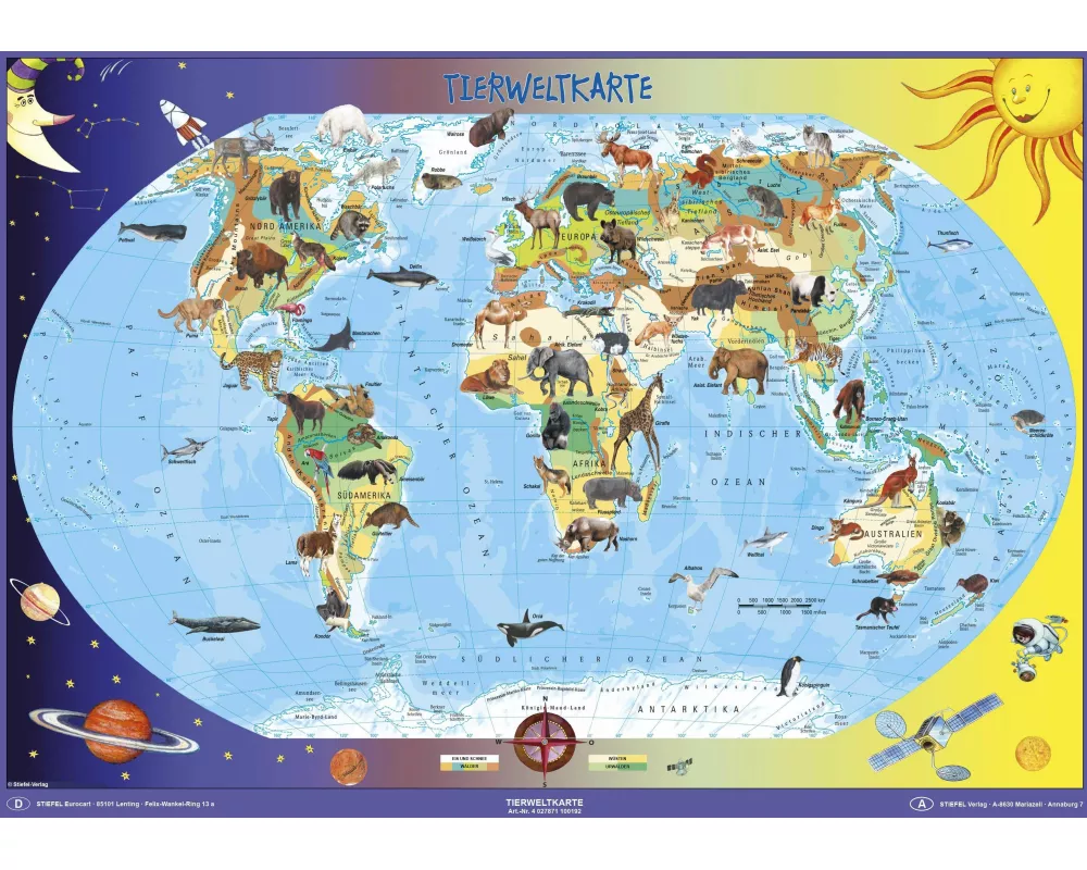 Tierweltkarte
