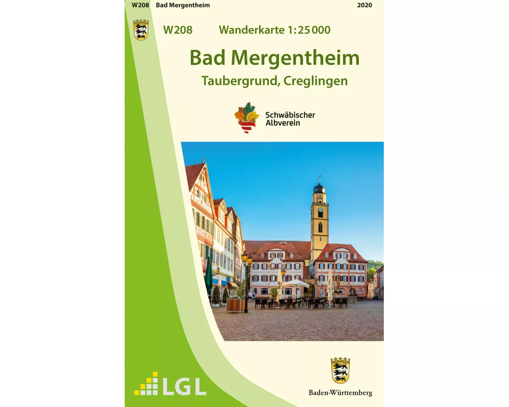 W208 Wanderkarte 1:25 000 Bad Mergentheim