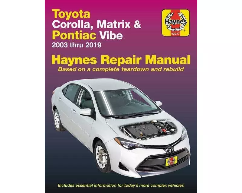 Toyota Corolla (03-19) (USA)