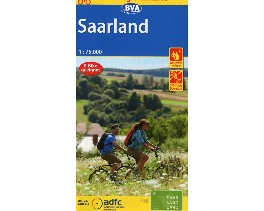 BVA ADFC Regionalkarte Saarland 1:75.000