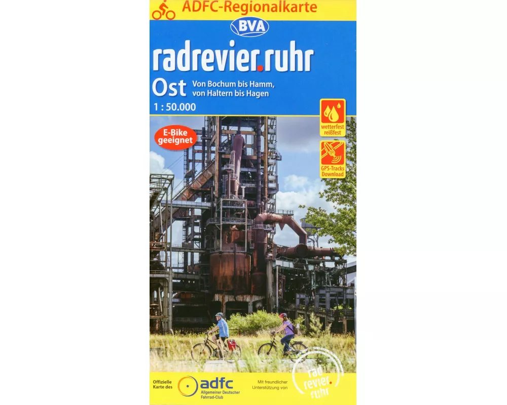 BVA ADFC Regionalkarte radrevier.ruhr Ost 1:50.000