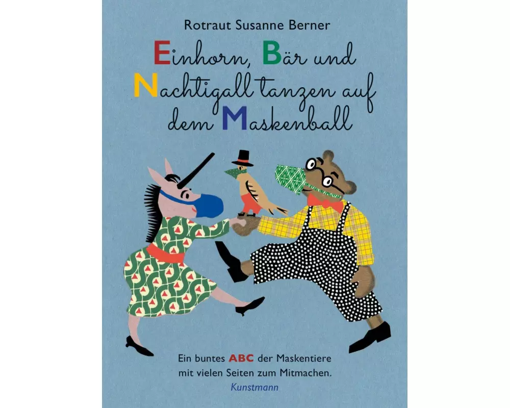 Einhorn, Bär und Nachtigall tanzen auf dem Maskenball