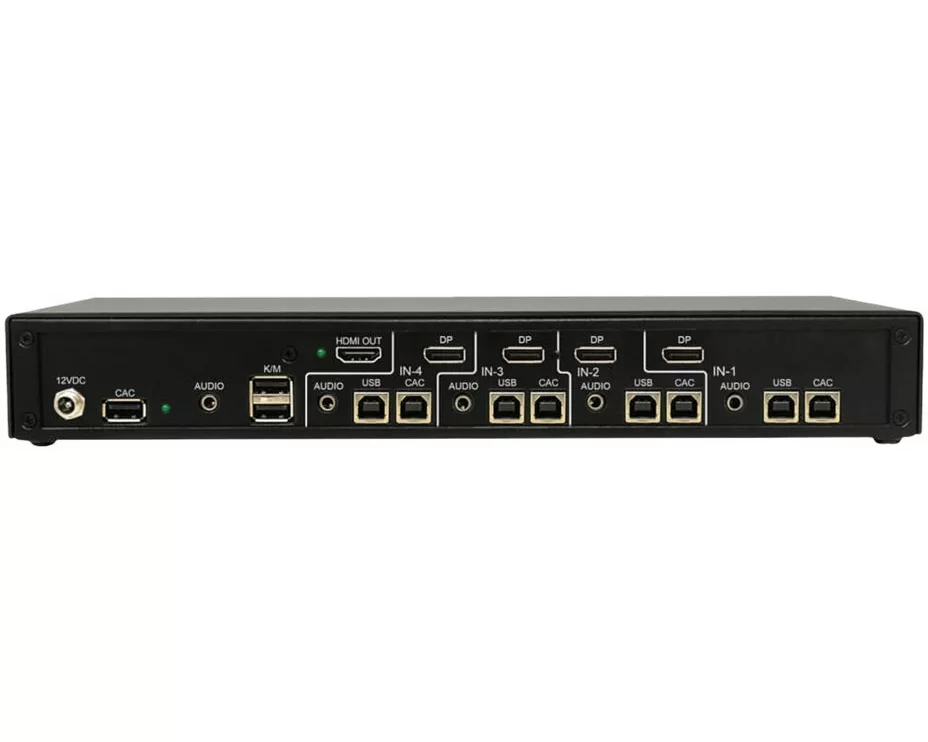 EATON TIPPLITE Secure NIAP KVM Switch, HDMI to Displayport, 4-Port, Audio