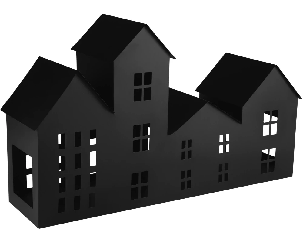 EGLO Weihnachtswindlicht Haus Gutapol Schwarz, Metall