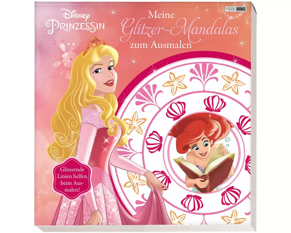 Disney Prinzessin: Meine Glitzer-Mandalas zum Ausmalen