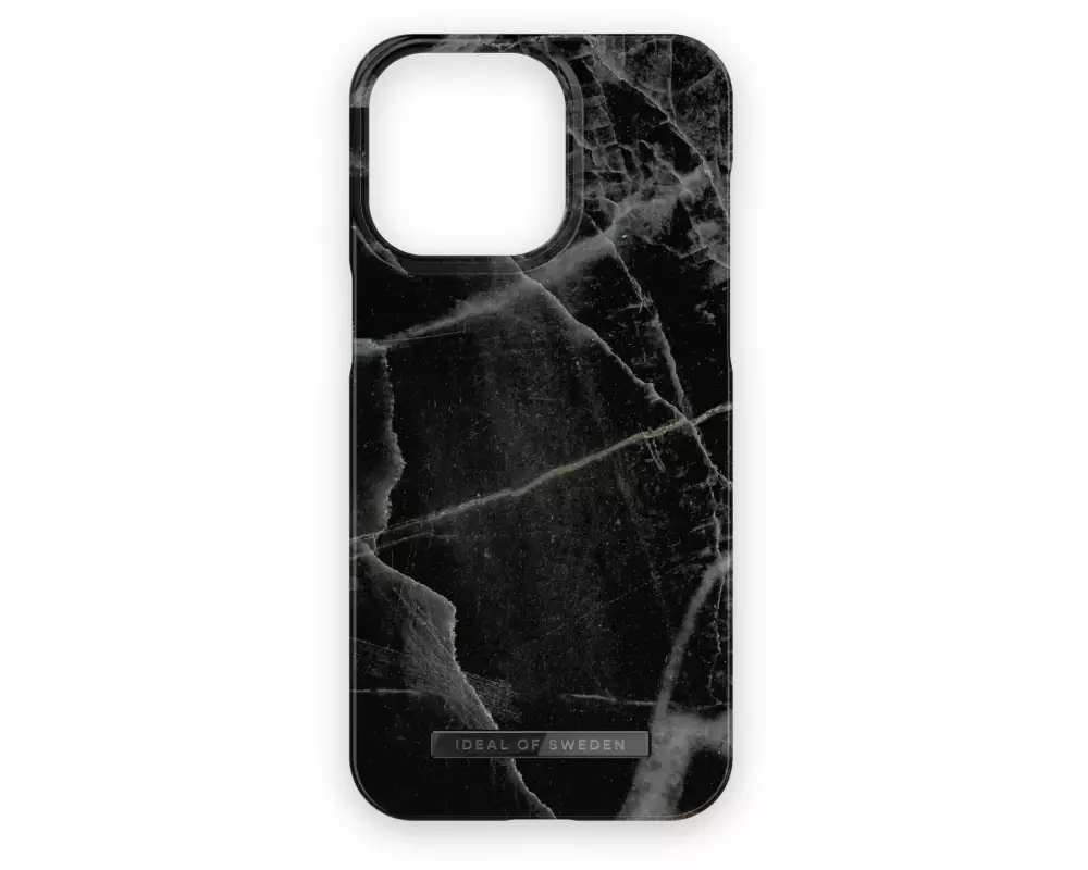 Ideal of Sweden Back Cover Black Thunder Marble iPhone 15 Pro Max