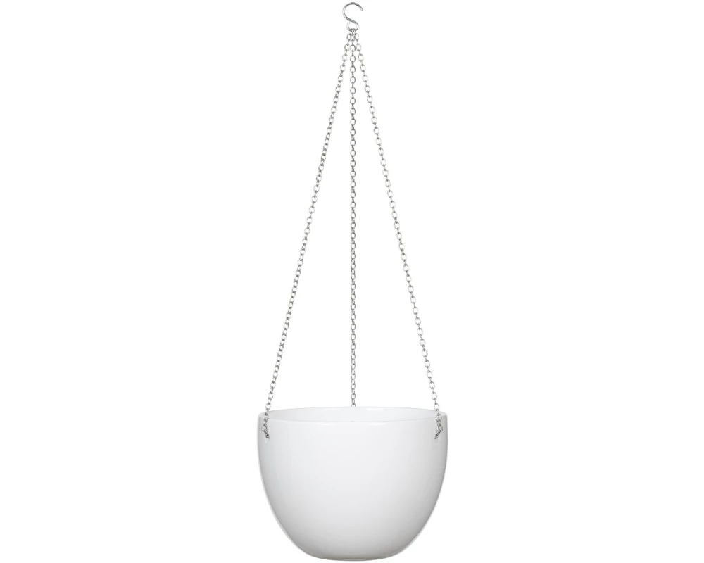 scheurich Übertopf Hängeampel Alaska Weiss, 21 cm