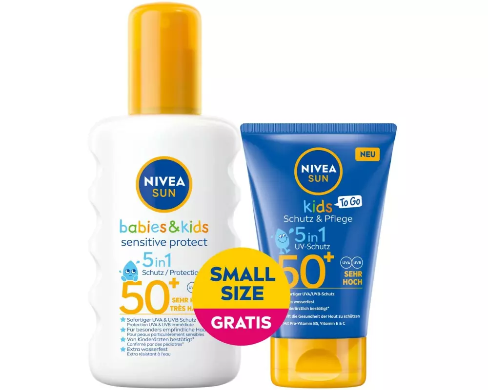 NIVEA SUN Sonnenspray Mixpack Kids Sens Spray and To Go 250 ml