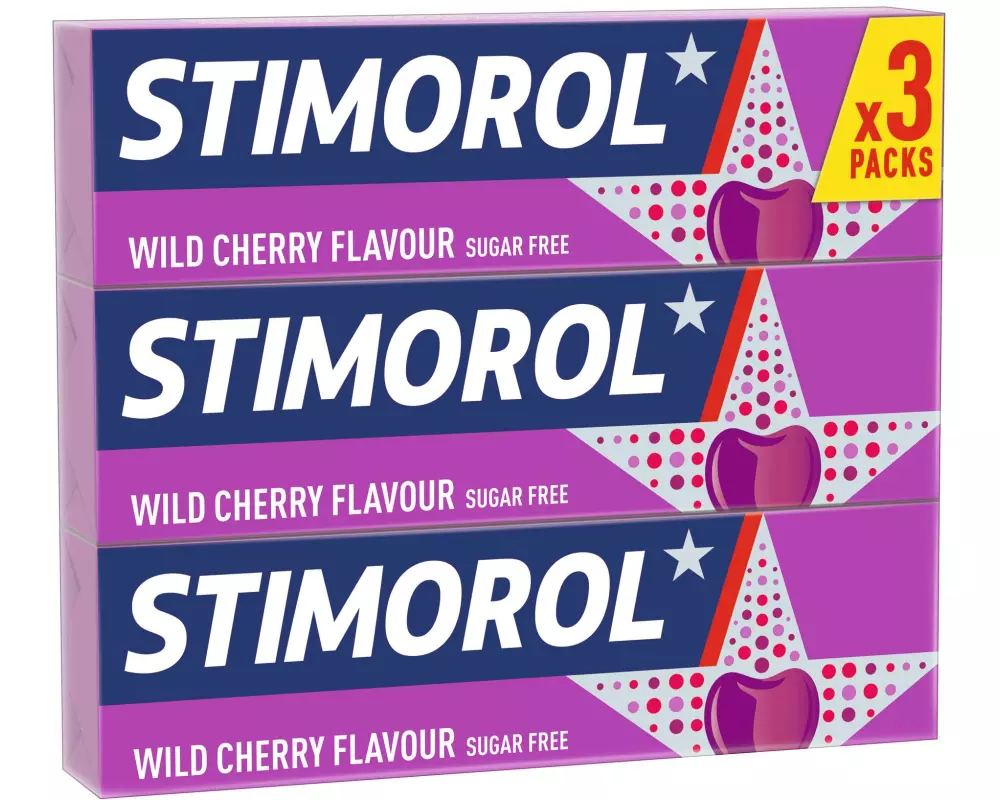 Stimorol Kaugummi Wild Cherry zuckerfrei 3 x 14 g